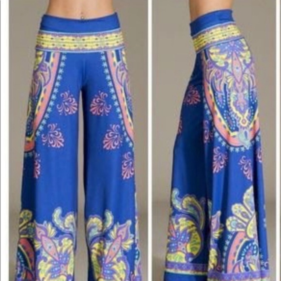 Flying Tomato Pants - Flying Tomato Bollywood palazzo pant wide leg Boho Flying Tomato Pants - Flying Tomato Bollywood palazzo pant wide leg Boho